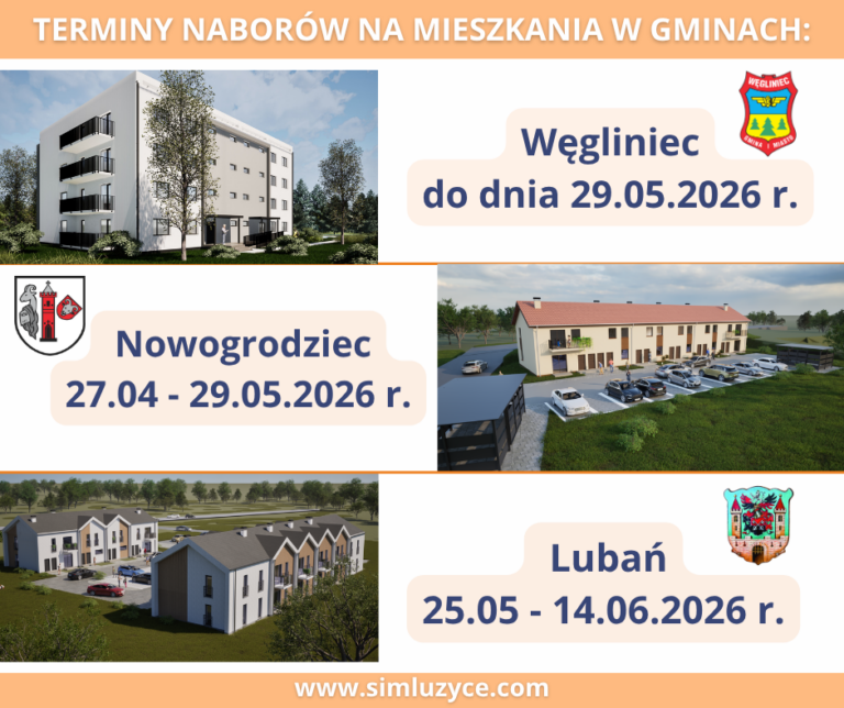 𝗧𝗲𝗿𝗺𝗶𝗻𝘆 𝗻𝗮𝗯𝗼𝗿𝗼́𝘄 𝗻𝗮 𝗺𝗶𝗲𝘀𝘇𝗸𝗮𝗻𝗶𝗮 𝘄 𝗪𝗲̨𝗴𝗹𝗶𝗻́𝗰𝘂, 𝗡𝗼𝘄𝗴𝗼𝗿𝗼𝗱𝘇́𝗰𝘂 𝗶 𝗟𝘂𝗯𝗮𝗻𝗶𝘂
